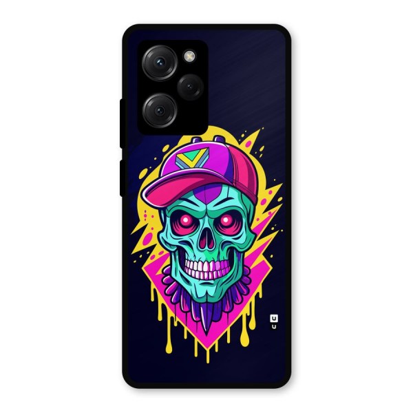 Skull In Cap Metal Back Case for Poco X5 Pro