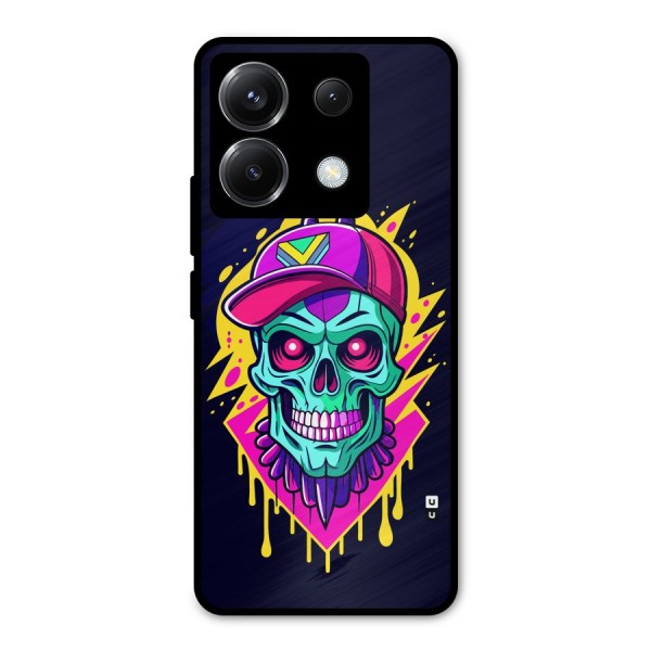 Skull In Cap Metal Back Case for Poco X6