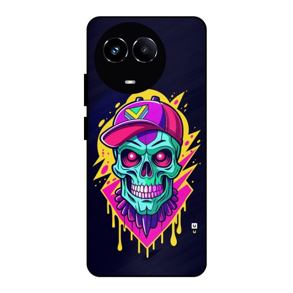 Skull In Cap Metal Back Case for Realme 11 5G