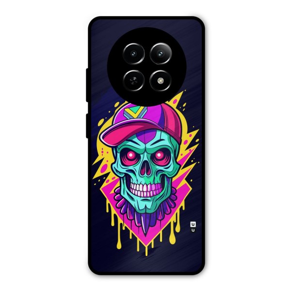 Skull In Cap Metal Back Case for Realme 12 5G