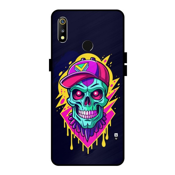 Skull In Cap Metal Back Case for Realme 3