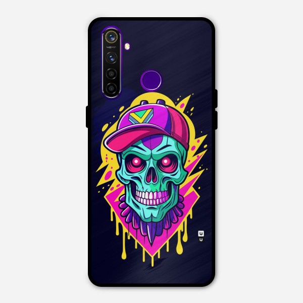 Skull In Cap Metal Back Case for Realme 5 Pro