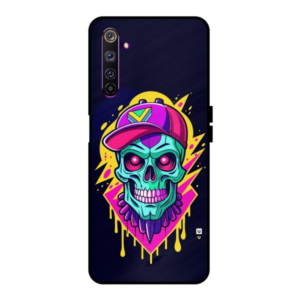 Skull In Cap Metal Back Case for Realme 6 Pro