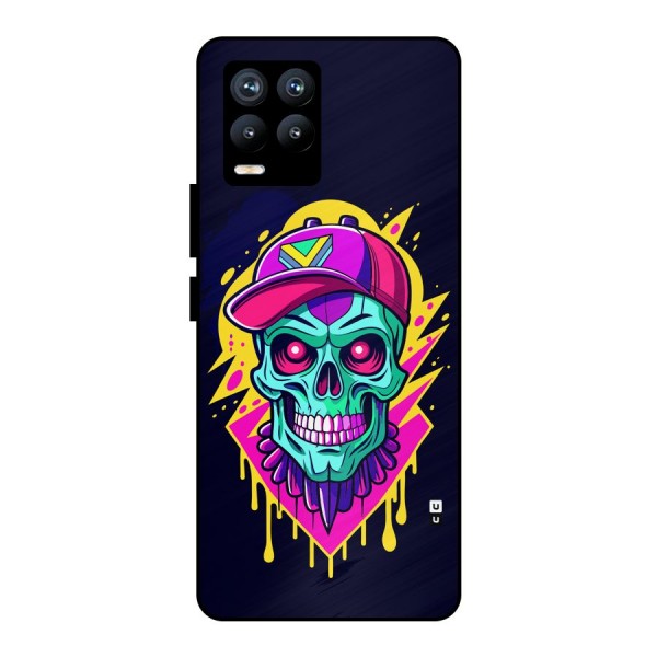 Skull In Cap Metal Back Case for Realme 8