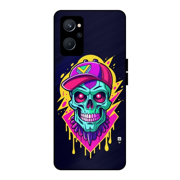 Skull In Cap Metal Back Case for Realme 9i 5G