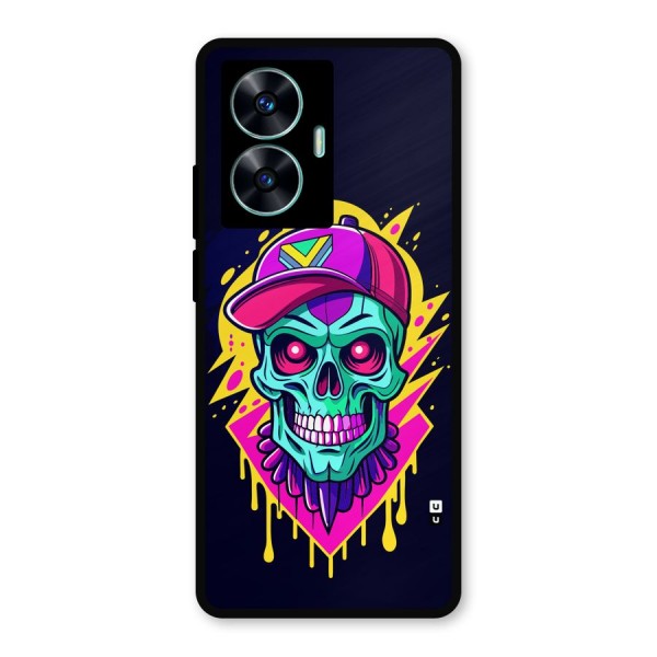 Skull In Cap Metal Back Case for Realme C55