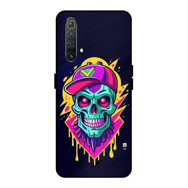 Skull In Cap Metal Back Case for Realme X3