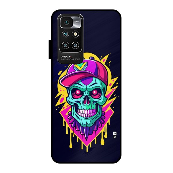 Skull In Cap Metal Back Case for Redmi 10 Prime