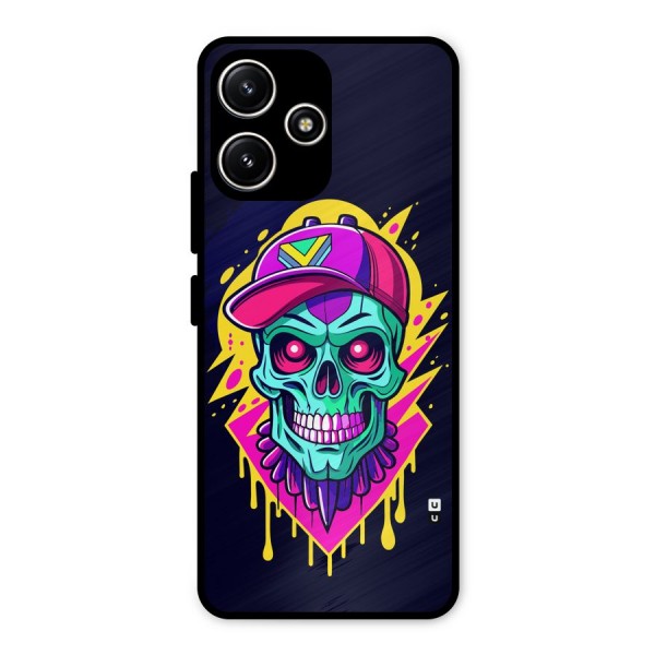 Skull In Cap Metal Back Case for Redmi 12 5G