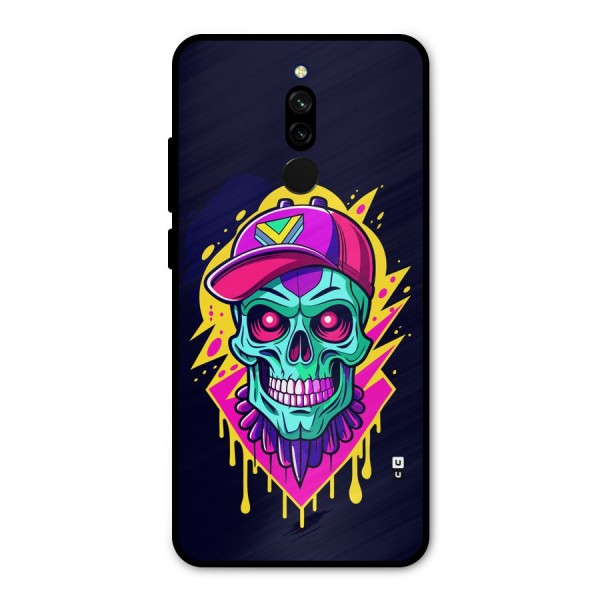 Skull In Cap Metal Back Case for Redmi 8