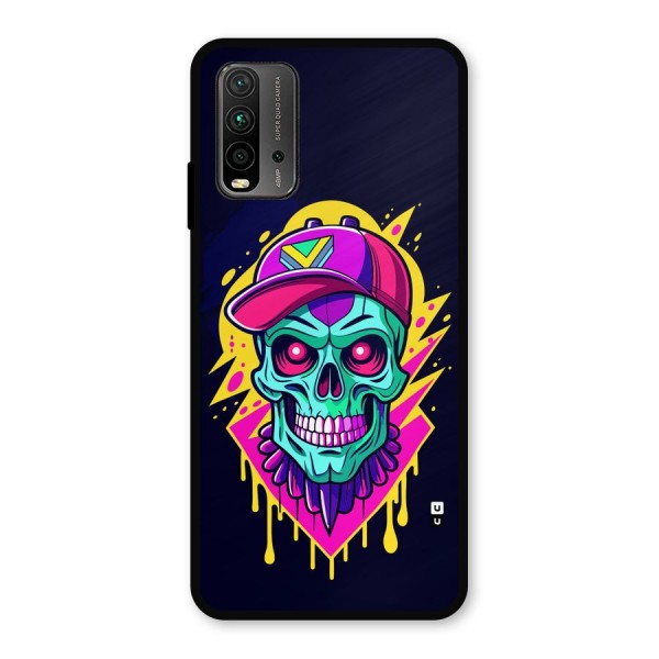 Skull In Cap Metal Back Case for Redmi 9 Power