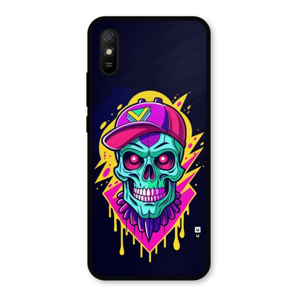 Skull In Cap Metal Back Case for Redmi 9i