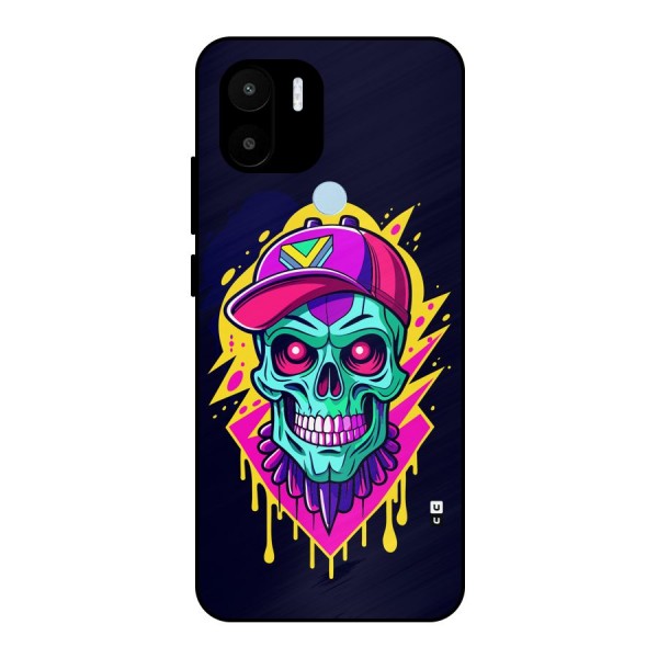 Skull In Cap Metal Back Case for Redmi A2 Plus