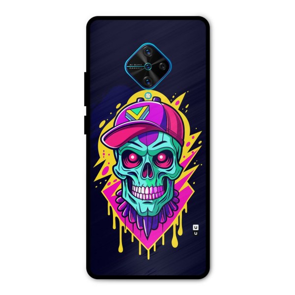 Skull In Cap Metal Back Case for Vivo S1 Pro