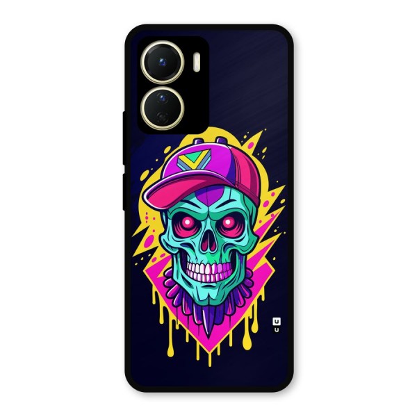 Skull In Cap Metal Back Case for Vivo T2x