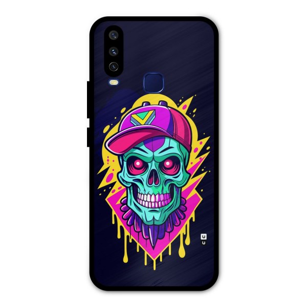 Skull In Cap Metal Back Case for Vivo U10