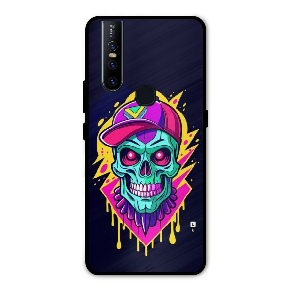 Skull In Cap Metal Back Case for Vivo V15