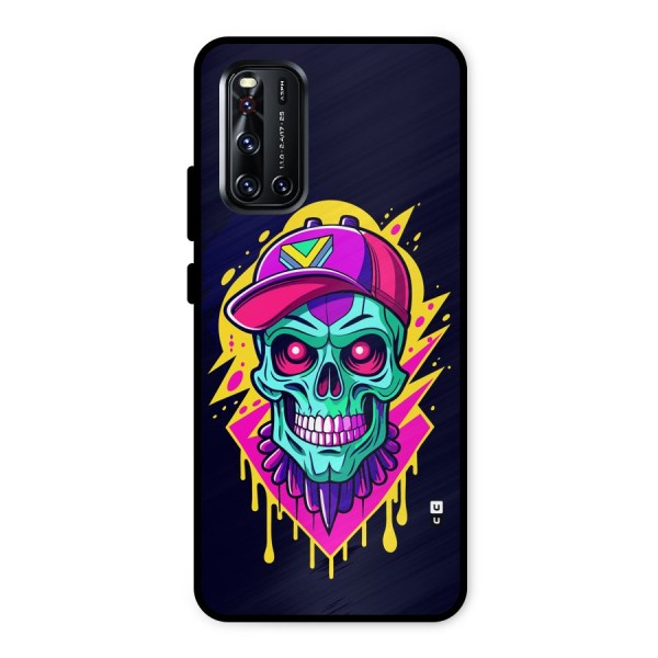 Skull In Cap Metal Back Case for Vivo V19