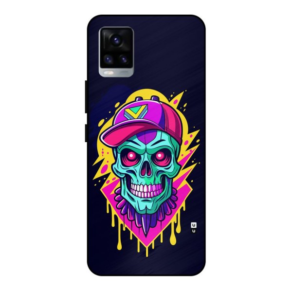 Skull In Cap Metal Back Case for Vivo V20