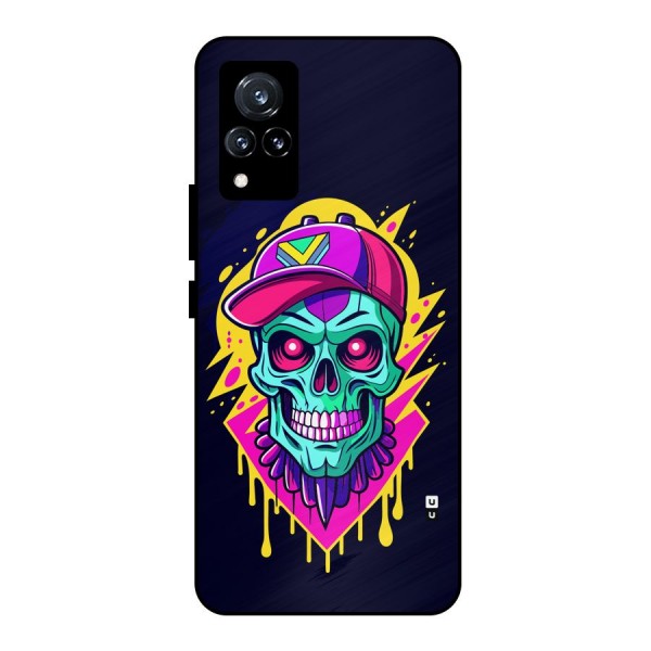 Skull In Cap Metal Back Case for Vivo V21 5G