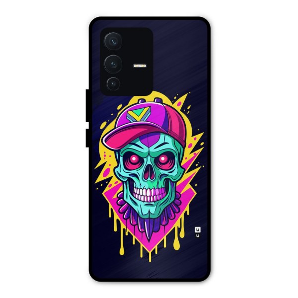 Skull In Cap Metal Back Case for Vivo V23 Pro