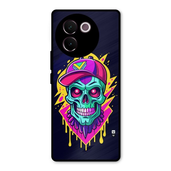 Skull In Cap Metal Back Case for Vivo V30e