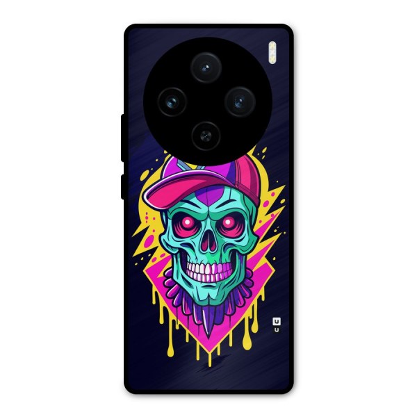 Skull In Cap Metal Back Case for Vivo X100