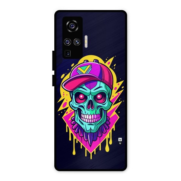 Skull In Cap Metal Back Case for Vivo X50 Pro