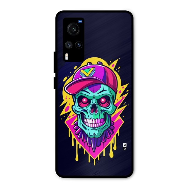 Skull In Cap Metal Back Case for Vivo X60