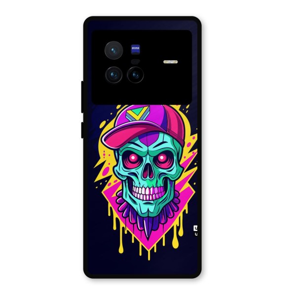 Skull In Cap Metal Back Case for Vivo X80