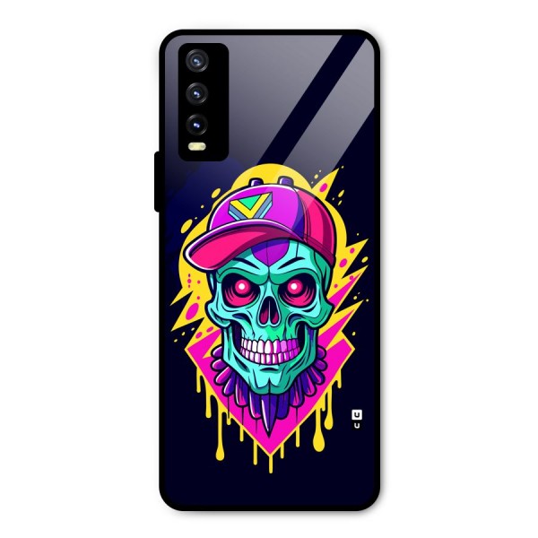 Skull In Cap Metal Back Case for Vivo Y20 2021