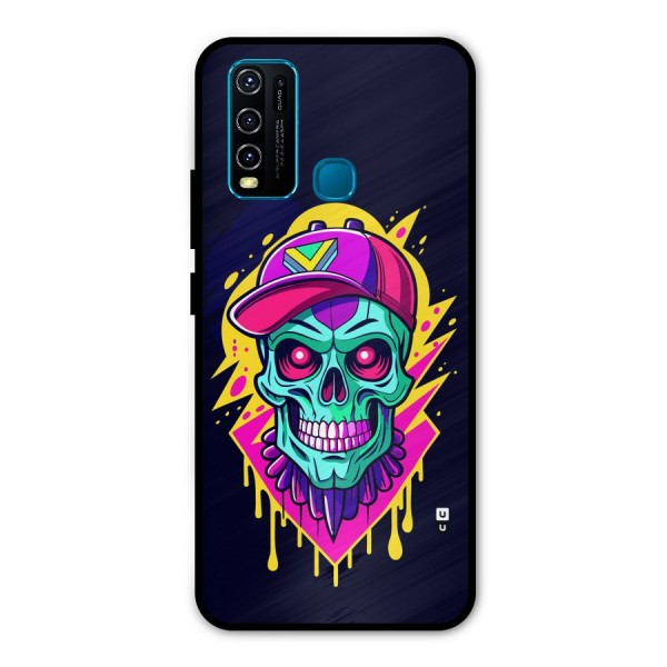 Skull In Cap Metal Back Case for Vivo Y30