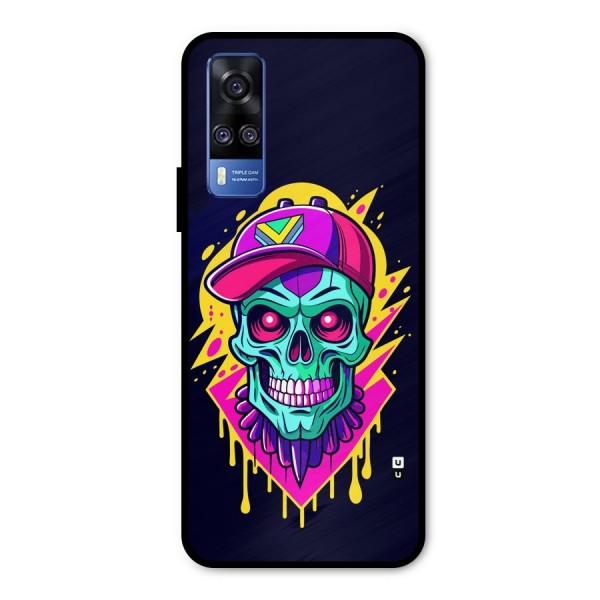 Skull In Cap Metal Back Case for Vivo Y31