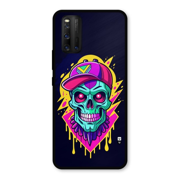 Skull In Cap Metal Back Case for iQOO 3