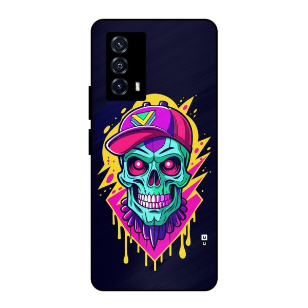 Skull In Cap Metal Back Case for iQOO Z5