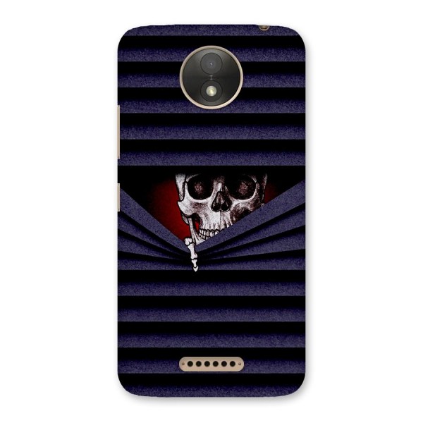 Skull Peak Back Case for Moto C Plus