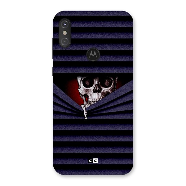 Skull Peak Back Case for Motorola One Power