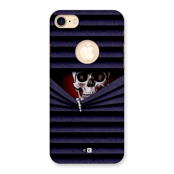 Skull Peak Back Case for iPhone 8 Logo Cut