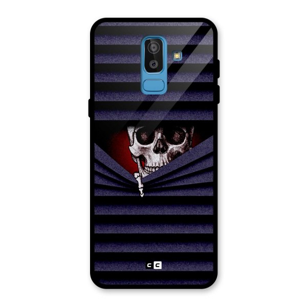 Skull Peak Glass Back Case for Galaxy J8