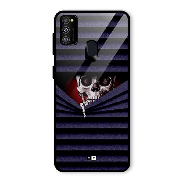 Skull Peak Glass Back Case for Galaxy M21