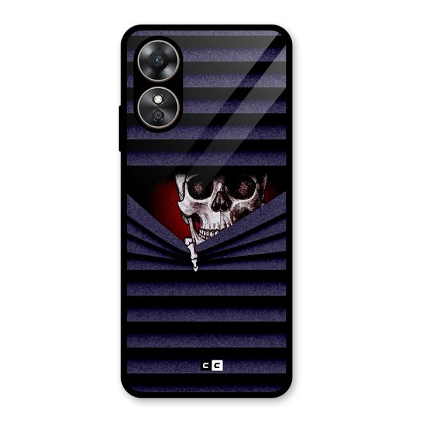 Skull Peak Glass Back Case for Oppo A17