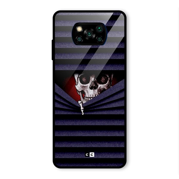 Skull Peak Glass Back Case for Poco X3 Pro