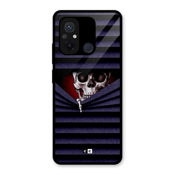 Skull Peak Glass Back Case for Redmi 12C