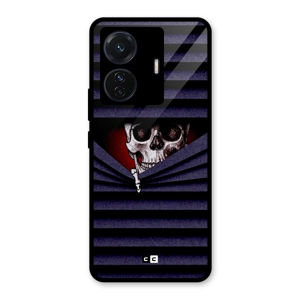 Skull Peak Glass Back Case for Vivo T1 Pro