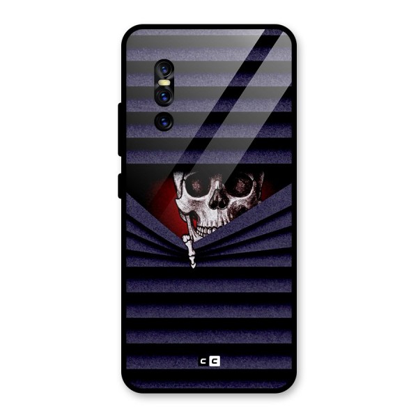 Skull Peak Glass Back Case for Vivo V15 Pro