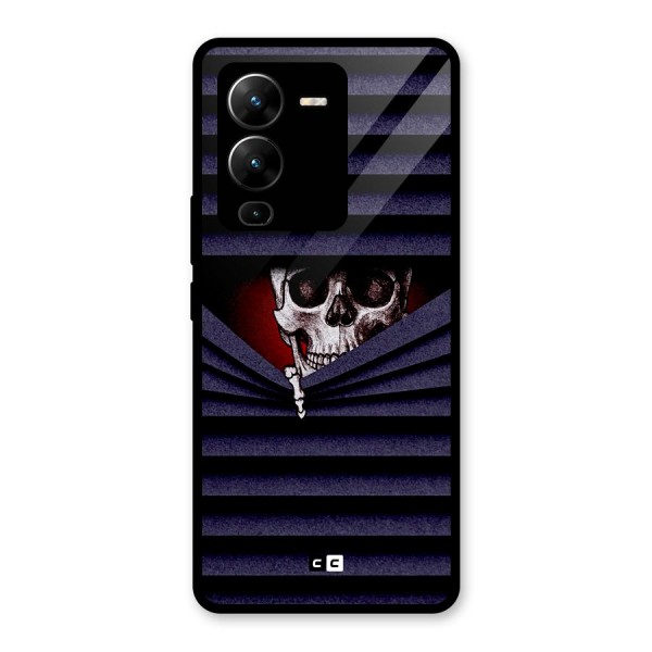 Skull Peak Glass Back Case for Vivo V25 Pro