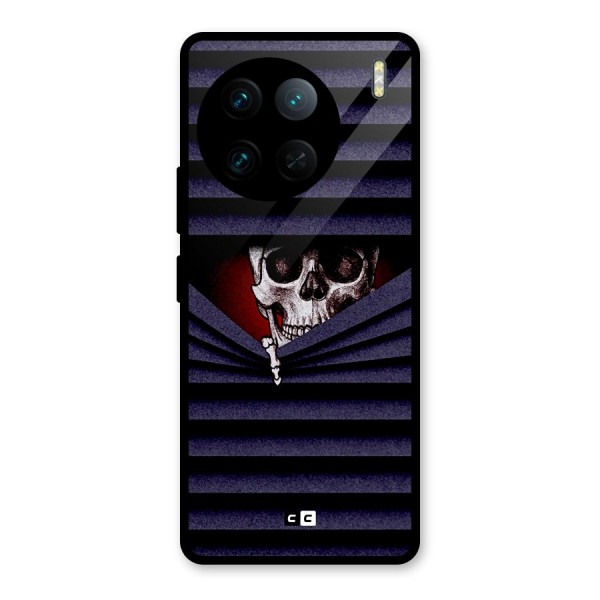 Skull Peak Glass Back Case for Vivo X90 Pro