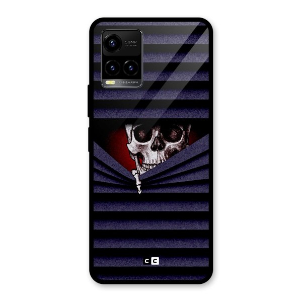 Skull Peak Glass Back Case for Vivo Y21A