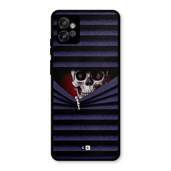 Skull Peak Metal Back Case for Moto G32