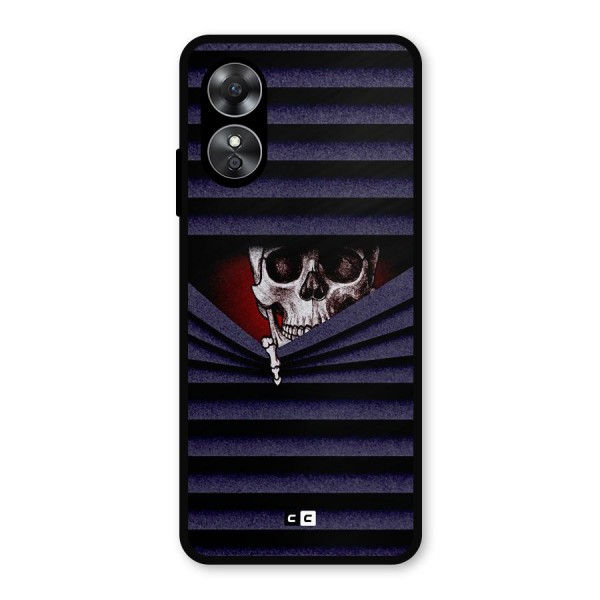 Skull Peak Metal Back Case for Oppo A17